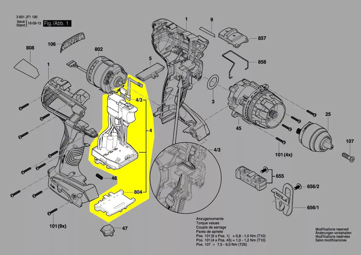 Module électronique réf. 1 607 233 5AB Bosch